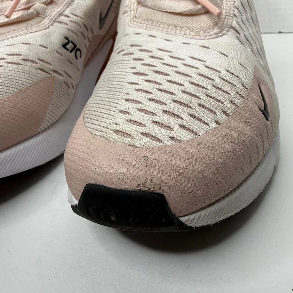 Nike Air Max 270 Sneakers Womens 8.5 Barely Rose Pink AH6789-604 Running Shoes